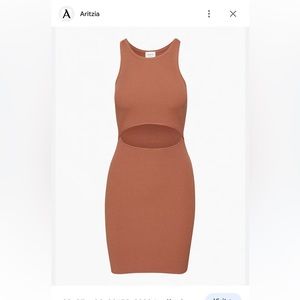 Wilfred Free
Cut-Out Knit Mini Dress in Rust L NWT